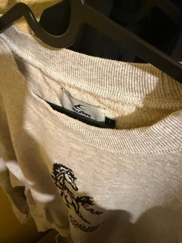 Sudadera Scuffers Gris con Diseño de Caballo