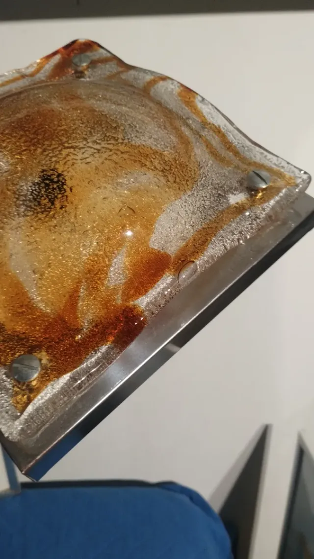 Mazzega Applique Vetro Murano Oro Trasparente