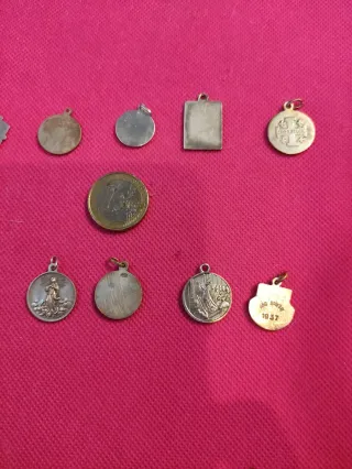 Ocasión!!Lote 16 medallas plata antiguas