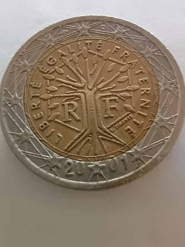 Moneda 2 Euros Francia 2001