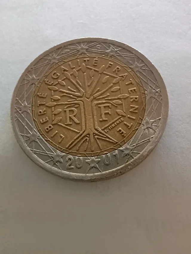 Moneda 2 Euros Francia 2001