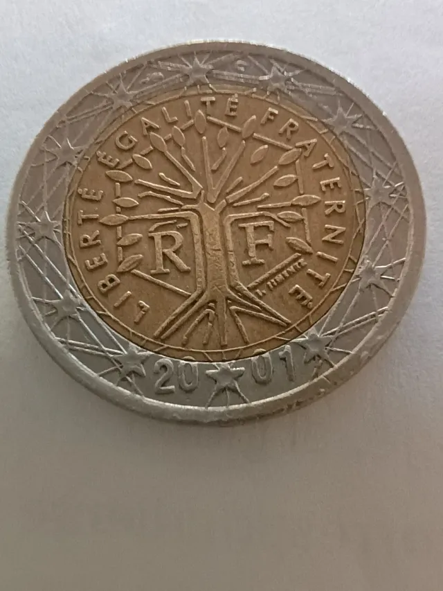 Moneda 2 Euros Francia 2001