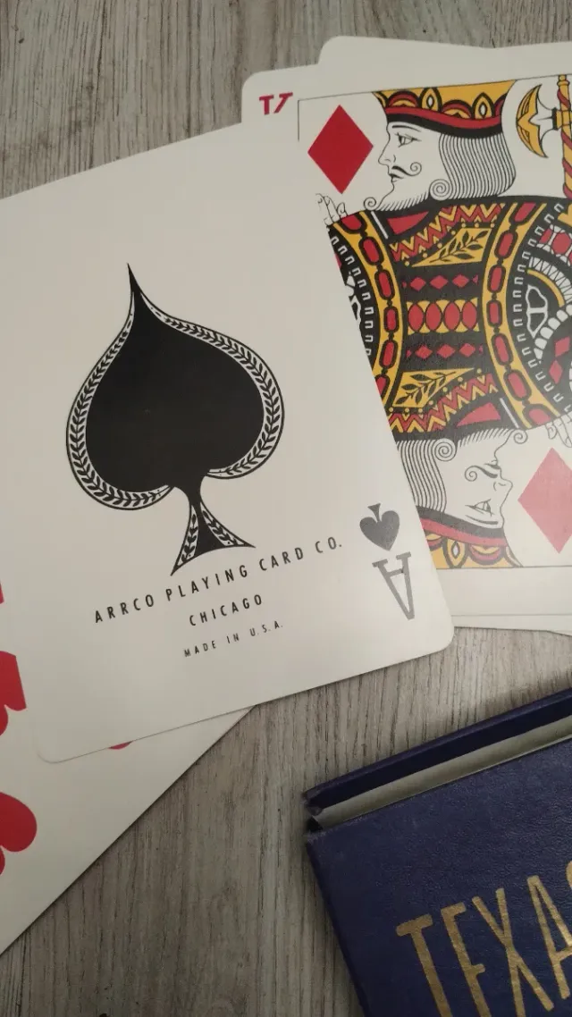 Coppia mazzi carte giganti Texas Deck anni 70