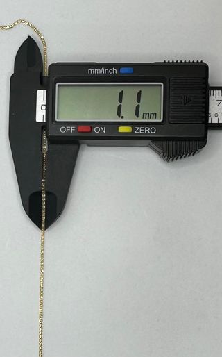 Cadena Bismark de oro de 18k, 1.71 g, 40 cm.