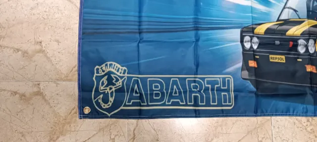 Bandera SEAT 131 Abarth Rally negro