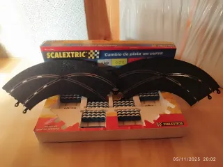 Scalextric Cambio de Pista en Curva
