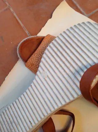 Sandalias Porronet Piel Marrón Talla 37