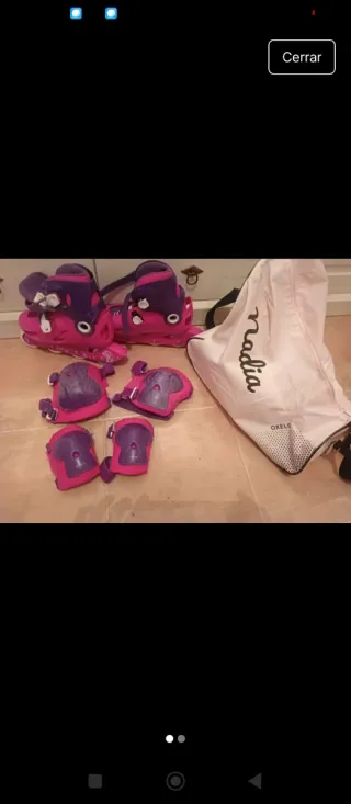 Patines en línea infantiles con protecciones