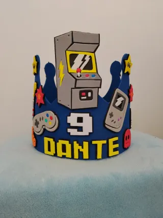 Corona Birthday Gamer 9 anni Dante