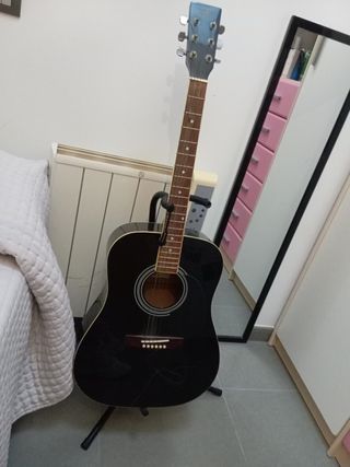 Guitarra Acústica Negra