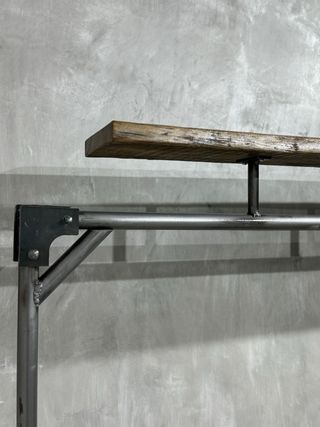 Perchero Industrial Metal y Madera