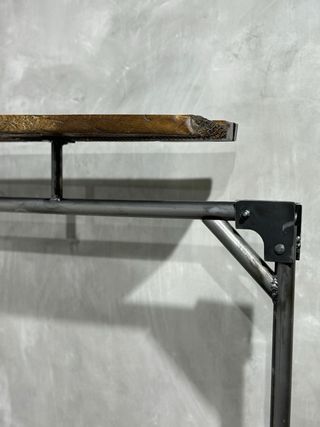 Perchero Industrial Metal y Madera