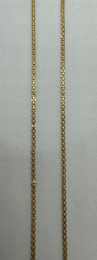 Cadena Bismark de oro de 18k, 2.19 g, 40 cm.