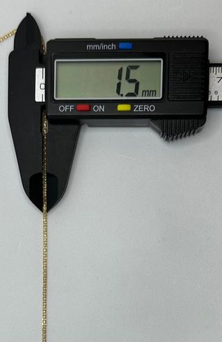 Cadena Bismark de oro de 18k, 2.19 g, 40 cm.