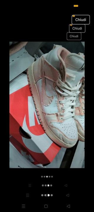 Nike Dunk High Rosa Bianco