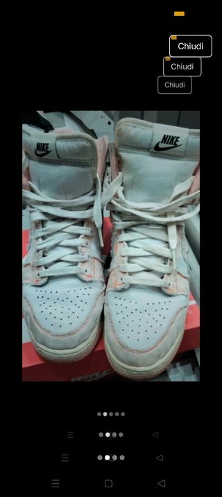 Nike Dunk High Rosa Bianco