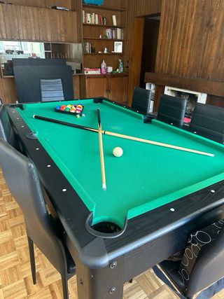 Mesa de Billar Convertible Negra