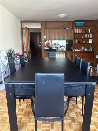 Mesa de Billar Convertible Negra