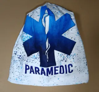 Gorro Paramedic Invierno Azul y Blanco