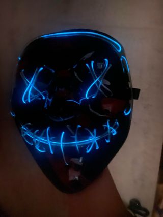 Máscara LED Azul