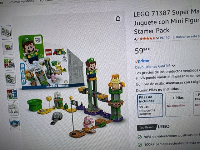 LEGO Super Mario Pack Potenciador Luigi 71387