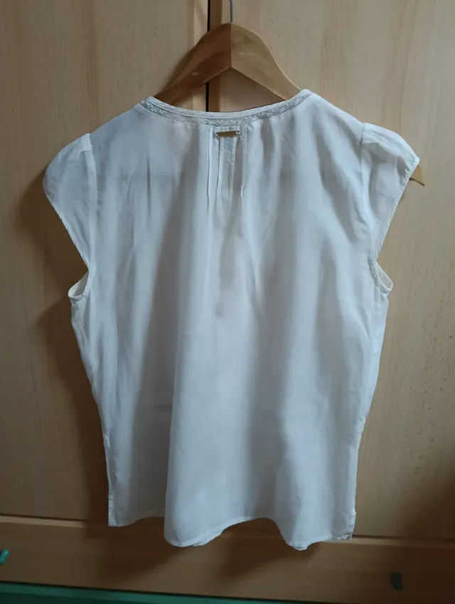 Blusa blanca mujer