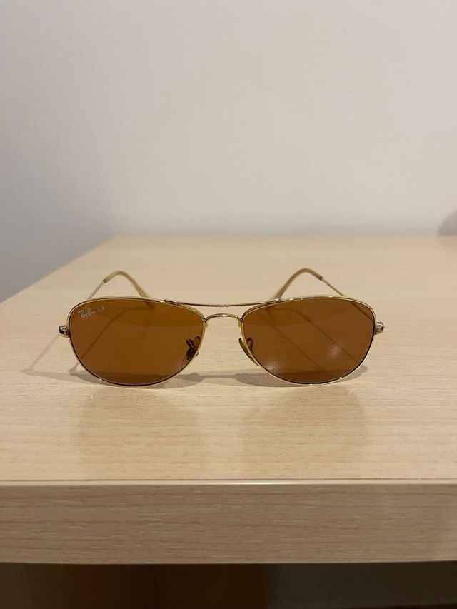 Gafas Ray-Ban Aviator Oro Marrón