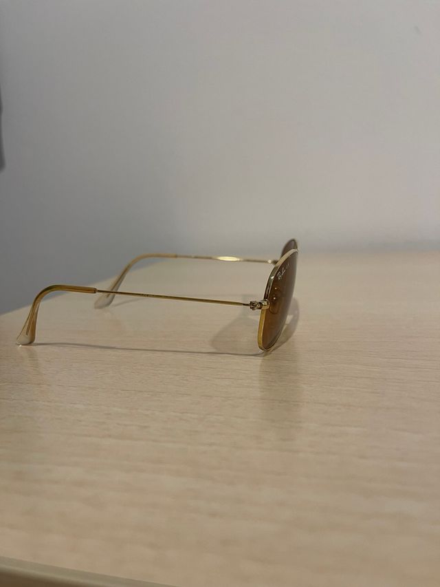 Gafas Ray-Ban Aviator Oro Marrón