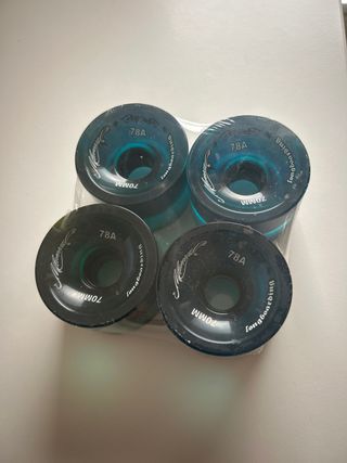 Ruedas Longboard 70mm 78A (4 unidades) Nuevas !!