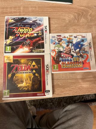 Juegos Nintendo 3DS: Zelda ,andro Dunos 2 ySega 3D