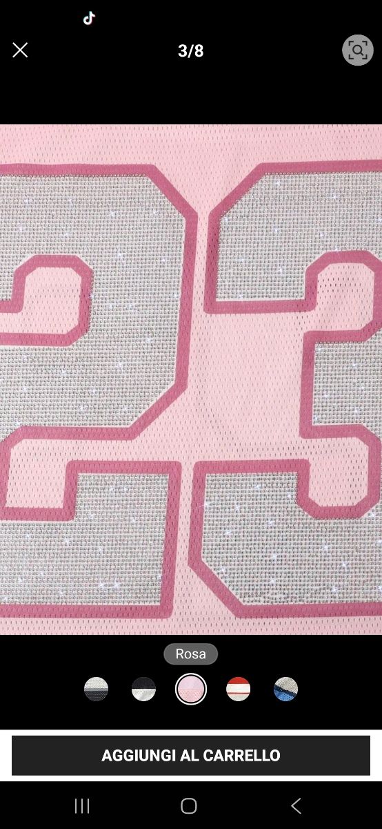 Maglietta unisex rosa con numero 23 Mai messa