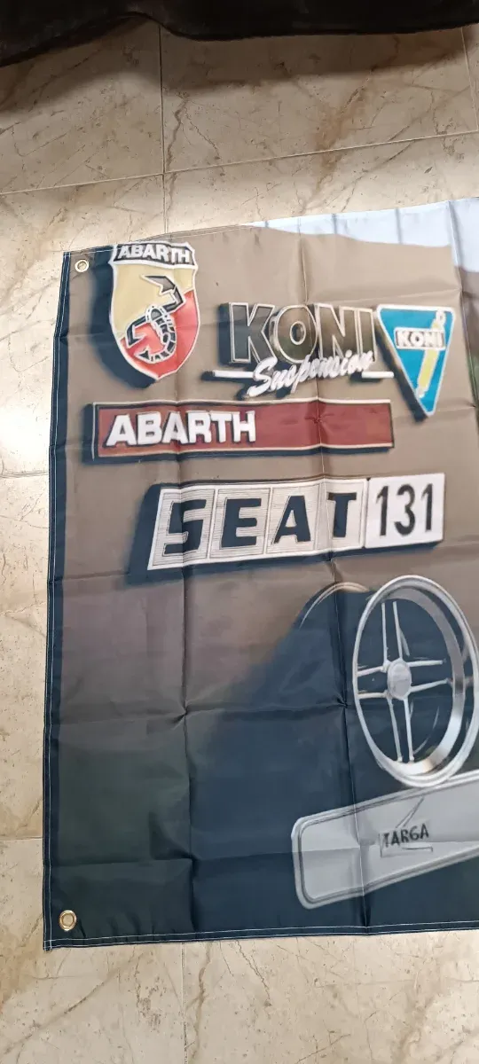Bandera Seat 131 Abarth Targa