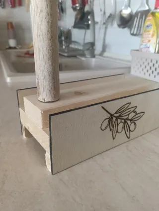 Schiaccia olive 2 in 1 legno e metallo