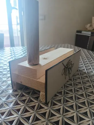 Schiaccia olive 2 in 1 legno e metallo