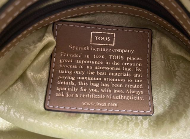 Bolso Tous Blanco y Marrón