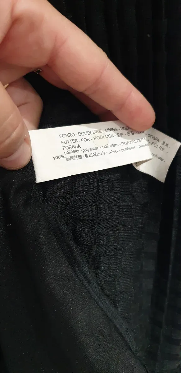 Vestido Zara Negro Combinado