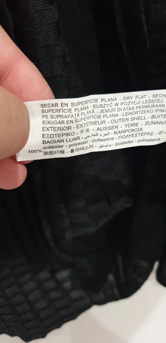 Vestido Zara Negro Combinado