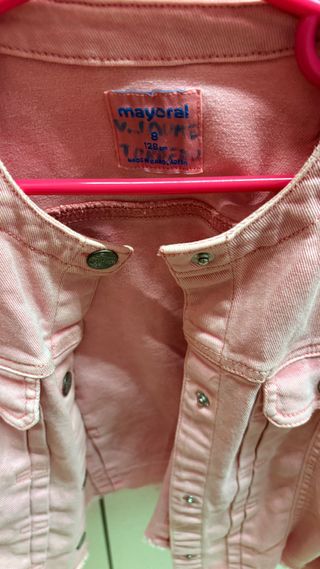 Chaqueta vaquera rosa Mayoral Talla M