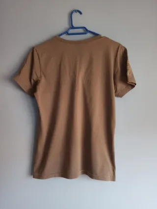 Camiseta juvenil beige grisáceo