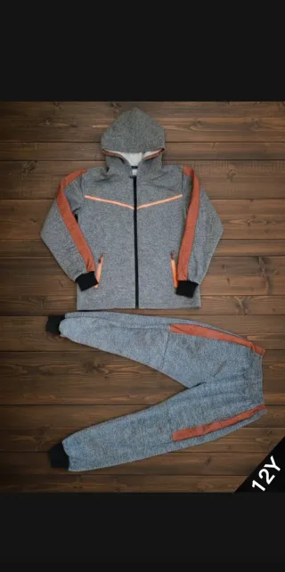 Chándal URCHIN gris y naranja talla L