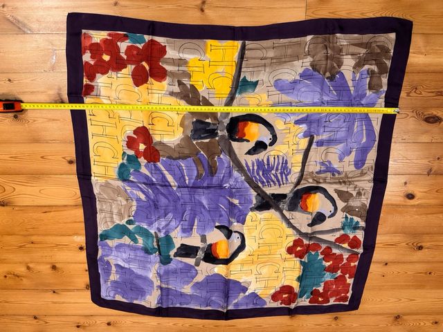 Pañuelo Seda Carolina Herrera Flores Toucan