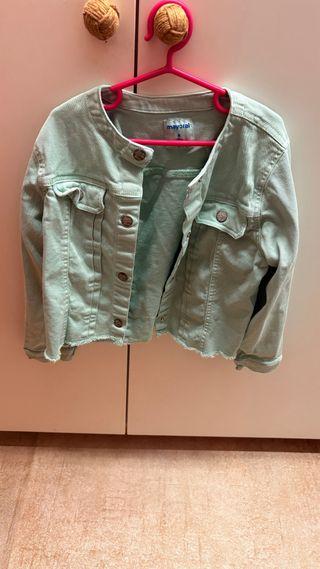 Chaqueta vaquera niña Mayoral verde talla 8 años