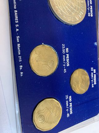 Monedas Conmemorativas Mundial Argentina 1978