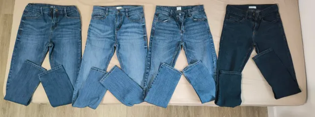 Lote 5 Vaqueros Slim Kiabi T12