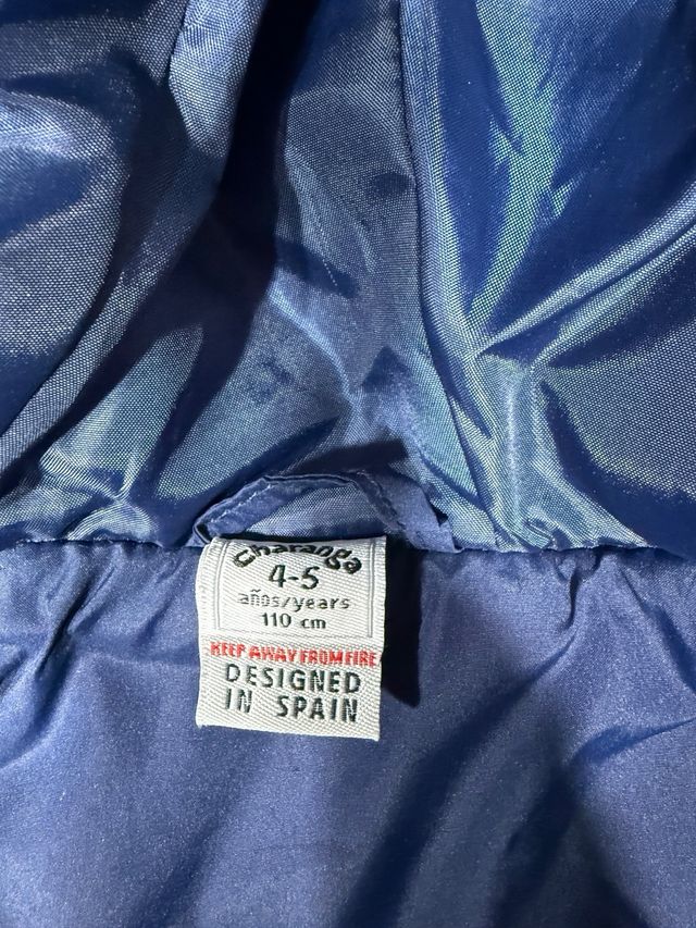 Chaqueta acolchada azul 4/5 años