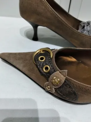 Scarpe décolleté donna dorate 39