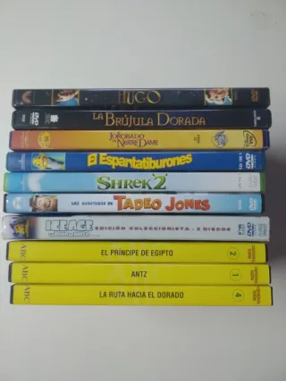 Lote 10 DVDs Cine Animación
