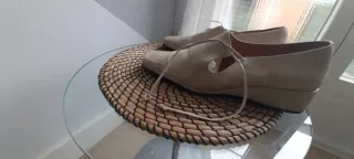 Zapatos planos beige