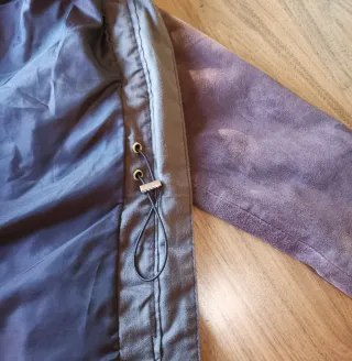 Chaqueta de mujer de ante y piel talla L