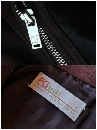 Chaqueta de mujer de ante y piel talla L